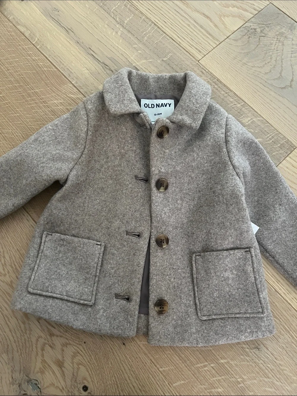 Old Navy Toddler Pea Coat in Taupe